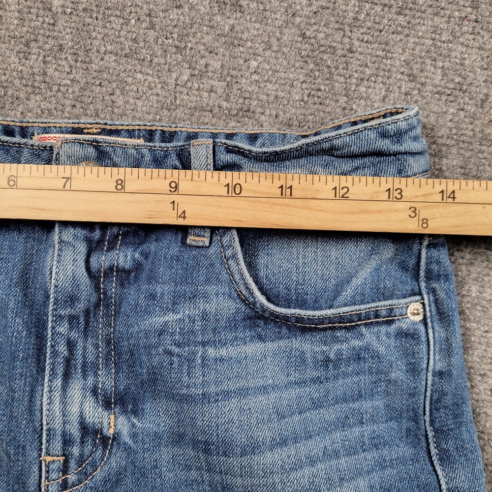Guess Medium Blue High-Rise Denim Shorts - Picture 4 of 9